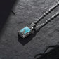 15ct Natural Irani Turquoise, 925 Sterling Silver Pendant | With Certificate of Authenticity and 925 Hallmark - caratsutra