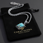 15ct Natural Irani Turquoise, 925 Sterling Silver Pendant | With Certificate of Authenticity and 925 Hallmark - caratsutra