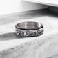 Unique Designed Lion Engraved Band Ring | 925 Sterling Silver Oxidized Ring | With Certificate of Authenticity and 925 Hallmark - caratsutra