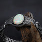 Unique Style 15ct  Natural Australian Opal Bracelet | 925 Sterling Silver Oxidized Bracelet | With Certificate of Authenticity and 925 Hallmark - caratsutra