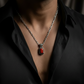 Fluer-de-Lis Designed Silver Pendant in 10 Ct Red Coral (Australian), 925 Sterling Silver Pendant | With Certificate of Authenticity and 925 Hallmark