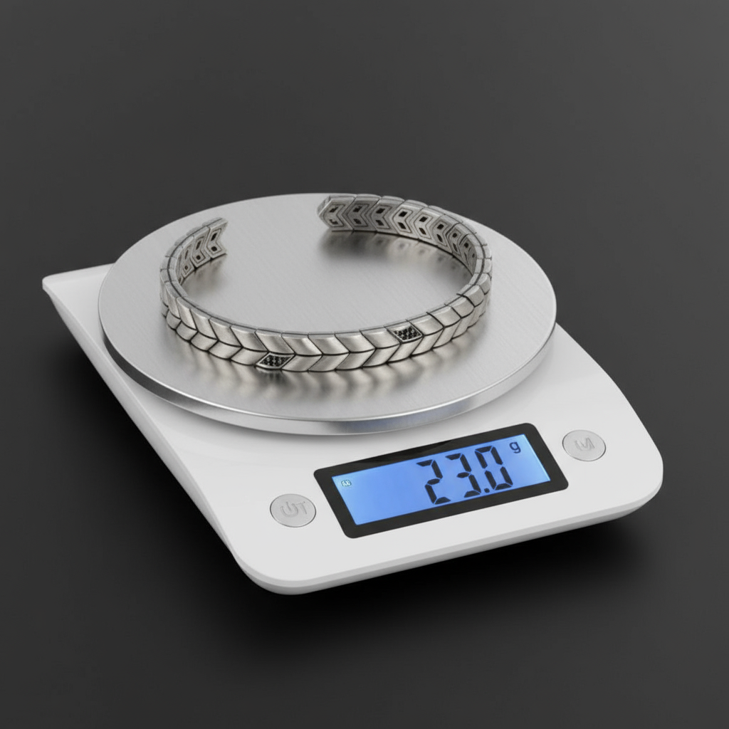 V linked Adjustable Cuff Style Bangle/kadaa/Handcuff | 925 Sterling Silver Bracelet | With Certificate of Authenticity and 925 Hallmark