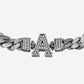 10mm Wide Solid Miami Cuban Link Bracelet with custom name initials studded with AAA white zircons | 925 Sterling Silver Bracelet | With Certificate of Authenticity and 925 Hallmark