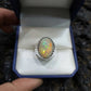 Unique Designed Turkish Style Ring with 12 carats Fire Ethiopean Opal | 925 Sterling Silver Oxidized Ring | With Certificate of Authenticity and 925 Hallmark