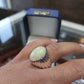 Unique Designed Turkish Style Ring with 12 carats Fire Ethiopean Opal | 925 Sterling Silver Oxidized Ring | With Certificate of Authenticity and 925 Hallmark