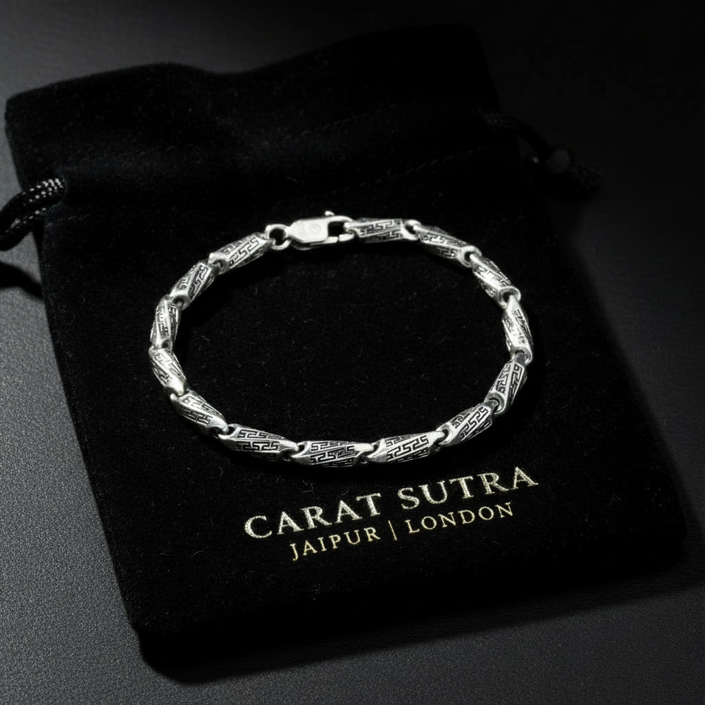 Hand Engraved Vintage Oxidized Bracelet | 925 Sterling Silver Bracelet | With Certificate of Authenticity and 925 Hallmark