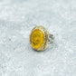 Unique Turkish Style Ring with Yellow Sapphire | 925 Sterling Silver Oxidized Ring | With Certificate of Authenticity and 925 Hallmark