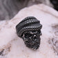 Unique Bearded Skull Ring | 925 Sterling Silver Oxidized Ring | Men's Jewelry | With Certificate of Authenticity and 925 Hallmark