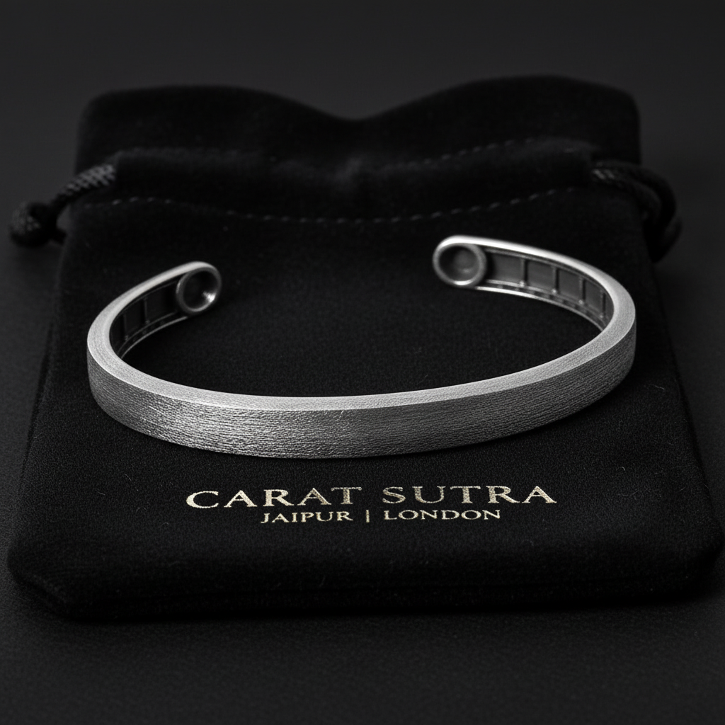 Brush & Matt Finish (Dark) Adjustable Cuff Style Bangle/kadaa/Handcuff | 925 Sterling Silver Bracelet | With Certificate of Authenticity and 925 Hallmark