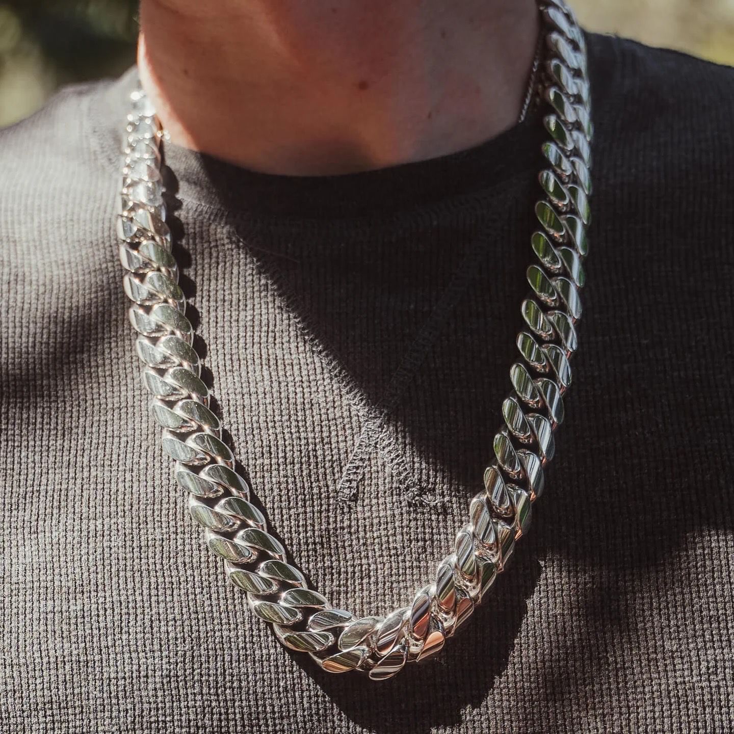 22mm Wide Solid Miami Cuban Link Chain | 925 Sterling Silver Chain | Men's Jewelry | With Certificate of Authenticity and 925 Hallmark
