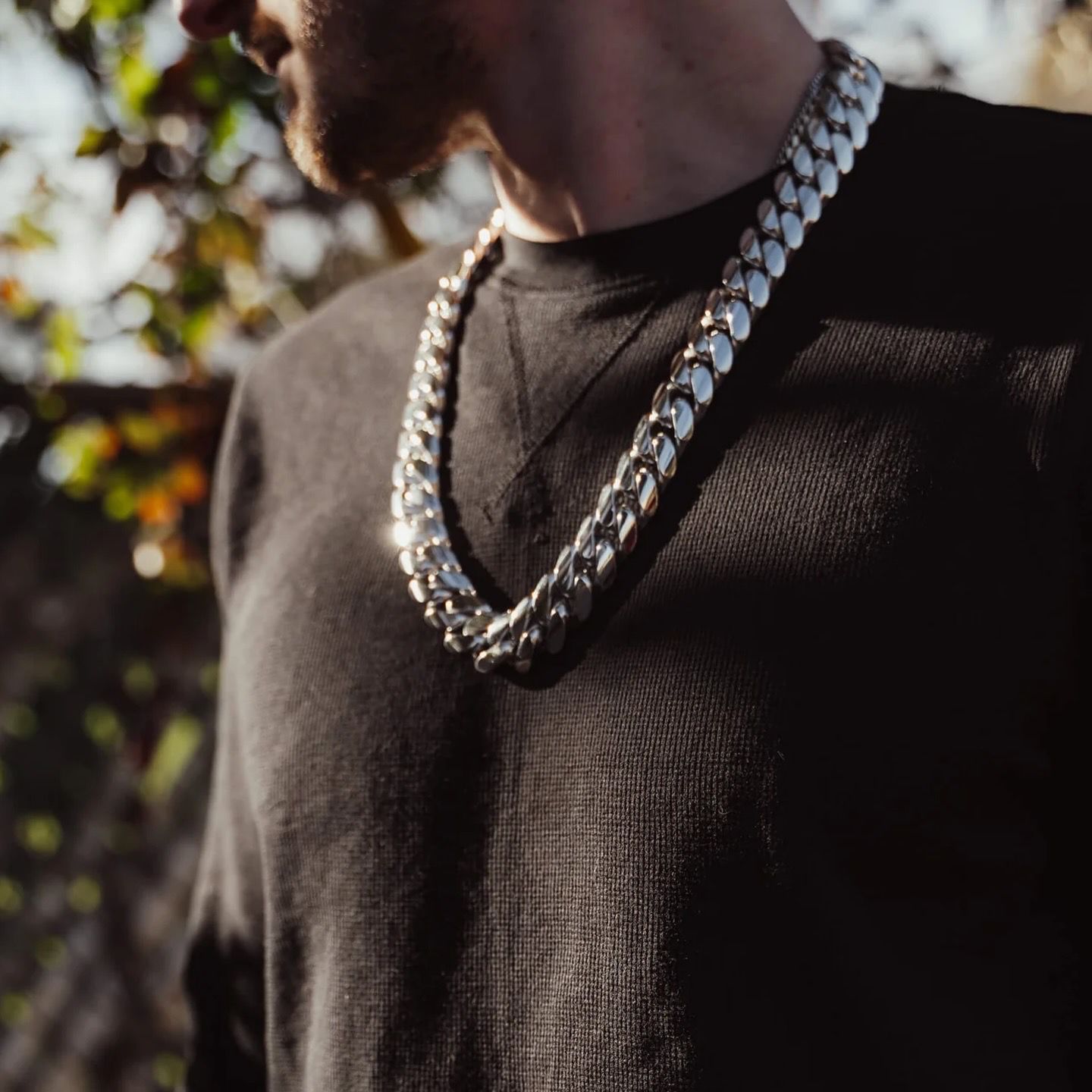 22mm Wide Solid Miami Cuban Link Chain | 925 Sterling Silver Chain | Men's Jewelry | With Certificate of Authenticity and 925 Hallmark