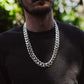 22mm Wide Solid Miami Cuban Link Chain | 925 Sterling Silver Chain | Men's Jewelry | With Certificate of Authenticity and 925 Hallmark