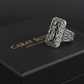 Antique Designed Ram Bhagwan Ring | 925 Sterling Silver Oxidized Ring | Men's Jewelry | With Certificate of Authenticity and 925 Hallmark - caratsutra