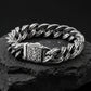 14mm wide, Unique Artistry Retro Oxidized Bracelet for Men | 925 Sterling Silver Bracelet | With Certificate of Authenticity and 925 Hallmark - caratsutra