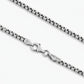 Minimalist Solid 4mm Box Chain | 925 Sterling Silver Chain | Men's Jewelry | With Certificate of Authenticity and 925 Hallmark - caratsutra