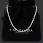 Minimalist Solid 4mm Rope Chain | 925 Sterling Silver Chain | Men's Jewelry | With Certificate of Authenticity and 925 Hallmark - caratsutra