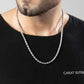 Minimalist Solid 4mm Rope Chain | 925 Sterling Silver Chain | Men's Jewelry | With Certificate of Authenticity and 925 Hallmark - caratsutra