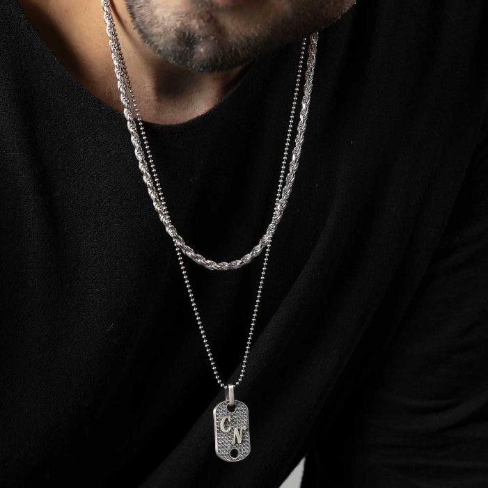 Minimalist Solid 4mm Rope Chain | 925 Sterling Silver Chain | Men's Jewelry | With Certificate of Authenticity and 925 Hallmark - caratsutra