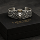 Unique 925 Silver Oxidized Lion Kada / Cuff Bracelet | Bracelet for Men | 925 Sterling Silver Cuff | Men's Jewelry  (Copy) - caratsutra