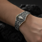 Unique 925 Silver Oxidized Lion Kada / Cuff Bracelet | Bracelet for Men | 925 Sterling Silver Cuff | Men's Jewelry | With Certificate of Authenticity and 925 Hallmark (Copy) - caratsutra