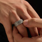 Exclusive CARAT SUTRA Band Ring, Oxidized Sterling Silver 925 Ring | With Certificate of Authenticity and 925 Hallmark - caratsutra
