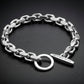 12mm Wide T-Bar Toggle chain Bracelet | 925 Sterling Silver Bracelet | Men's Jewelry | With Certificate of Authenticity and 925 Hallmark - caratsutra