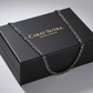 10mm Wide Oxidised Solid Miami Cuban Link Chain Studded With Black Zirconia Stone | 925 Sterling Silver Chain | Men's Jewelry | With Certificate of Authenticity and 925 Hallmark - caratsutra