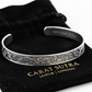 10mm wide adjustable Hand-Engraved Handcuff / Kada Ring, Oxidized Sterling Silver 925 Ring |With Certificate of Authenticity and 925 Hallmark - caratsutra
