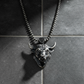 RARE PRINCE by CARAT SUTRA | Unique Designed Angry Bull Head Pendant for Taurus Zodiac for Men | 925 Sterling Silver Oxidized Pendant | Men's Jewelry | With Certificate of Authenticity and 925 Hallmark - caratsutra
