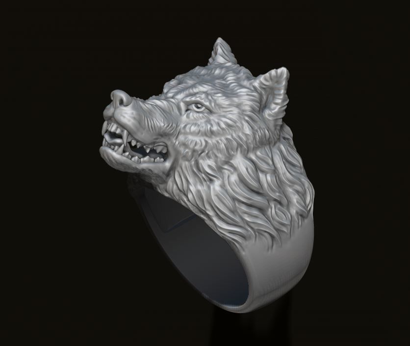 RARE PRINCE by CARAT SUTRA | Unique Designed Wolf Face Ring | 925 Sterling Silver Oxidized Ring | Men's Jewelry | With Certificate of Authenticity and 925 Hallmark
