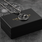 RARE PRINCE by CARAT SUTRA | Unique Aquarius Zodiac Designed Pendant Studded with Black Zircons | Unisex 925 Sterling Silver Oxidized Pendant | Men's Jewelry | With Certificate of Authenticity and 925 Hallmark - caratsutra