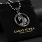 RARE PRINCE by CARAT SUTRA | Unique Aries Zodiac Designed Pendant Studded with Black Zircons | Unisex 925 Sterling Silver Oxidized Pendant | Men's Jewelry | With Certificate of Authenticity and 925 Hallmark - caratsutra