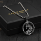 RARE PRINCE by CARAT SUTRA | Unique Aries Zodiac Designed Pendant Studded with Black Zircons | Unisex 925 Sterling Silver Oxidized Pendant | Men's Jewelry | With Certificate of Authenticity and 925 Hallmark - caratsutra