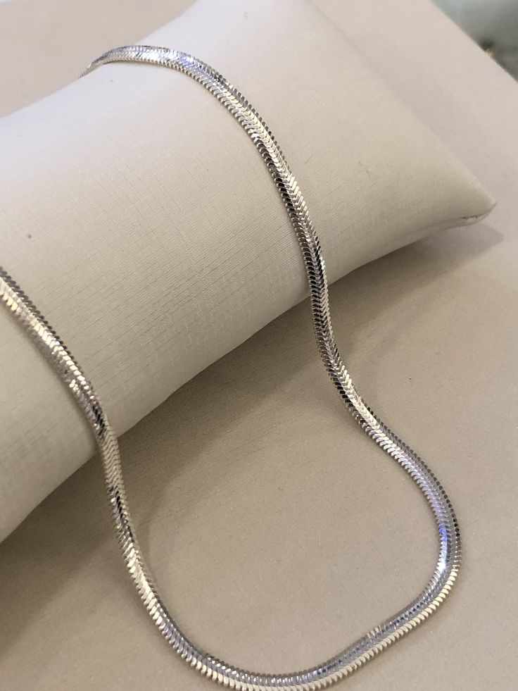 Minimalist Flat 5mm Snake Chain | 925 Sterling Silver Chain | With Certificate of Authenticity and 925 Hallmark - caratsutra
