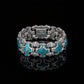 Unique Heavy Retro Design Bracelet with Natural Irani Turquoise (Firoza) for Men | 925 Sterling Silver Bracelet | With Certificate of Authenticity and 925 Hallmark