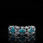 Unique Heavy Retro Design Bracelet with Natural Irani Turquoise (Firoza) for Men | 925 Sterling Silver Bracelet | With Certificate of Authenticity and 925 Hallmark