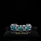Unique Heavy Retro Design Bracelet with Natural Irani Turquoise (Firoza) for Men | 925 Sterling Silver Bracelet | With Certificate of Authenticity and 925 Hallmark