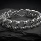 RARE PRINCE by CARAT SUTRA | Unique Designed Skull Bracelet for Men | Biker Bracelet for Men | 925 Sterling Silver Bracelet | Men's Jewelry | With Certificate of Authenticity and 925 Hallmark