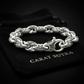 RARE PRINCE by CARAT SUTRA | Unique Real Biker Bracelet for Men | 925 Sterling Silver Bracelet | Men's Jewelry | With Certificate of Authenticity and 925 Hallmark