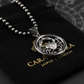 RARE PRINCE by CARAT SUTRA | Unique Cancer Zodiac Designed Pendant Studded with Black Zircons | Unisex 925 Sterling Silver Oxidized Pendant | Men's Jewelry | With Certificate of Authenticity and 925 Hallmark - caratsutra