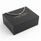 Minimalist Solid 4mm Infinity Chain with Cross | 925 Sterling Silver Chain