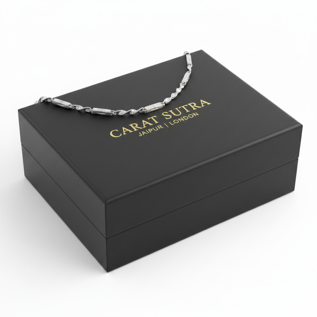 Minimalist Solid 4mm Infinity Chain with Cross | 925 Sterling Silver Chain