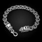Unique Two Headed Dragon Bracelet for Men | 925 Sterling Silver Bracelet | Men's Jewelry | With Certificate of Authenticity and 925 Hallmark