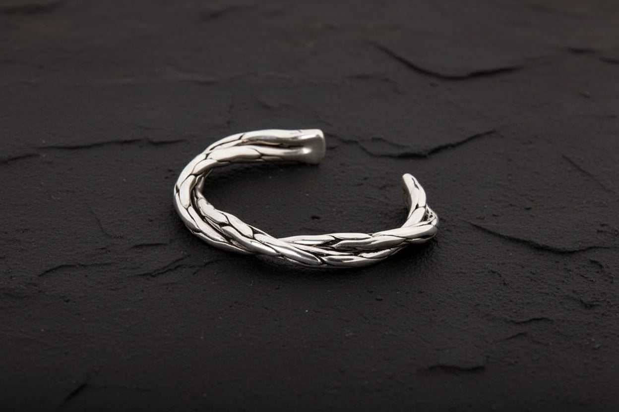 Double Infinity Bangle| Adjustable Modern Style Bangle/kadaa/Handcuff | 925 Sterling Silver