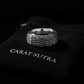 RARE PRINCE by CARAT SUTRA | Exclusive Eagle Feather Band Ring for Men, Oxidized Sterling Silver 925 Ring | Jewellery for Men| With Certificate of Authenticity and 925 Hallmark