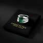 Classic design Ring with Zambian Emerald (Panna), 925 Sterling Silver Ring | With Certificate of Authenticity and 925 Hallmark