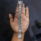 18mm Wide Solid Miami Cuban Link Bracelet | 925 Sterling Silver Chain | Men's Jewelry | With Certificate of Authenticity and 925 Hallmark - caratsutra