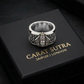 Solid 3D Balaji Face Band Ring | 925 Sterling Silver Oxidized Ring with Hallmark - caratsutra
