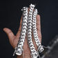 18mm Wide Solid Miami Cuban Link Bracelet | 925 Sterling Silver Chain | Men's Jewelry | With Certificate of Authenticity and 925 Hallmark - caratsutra