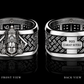 Solid 3D Balaji Face Band Ring | 925 Sterling Silver Oxidized Ring with Hallmark - caratsutra